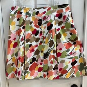 Talbots Soft sateen Floral skirt